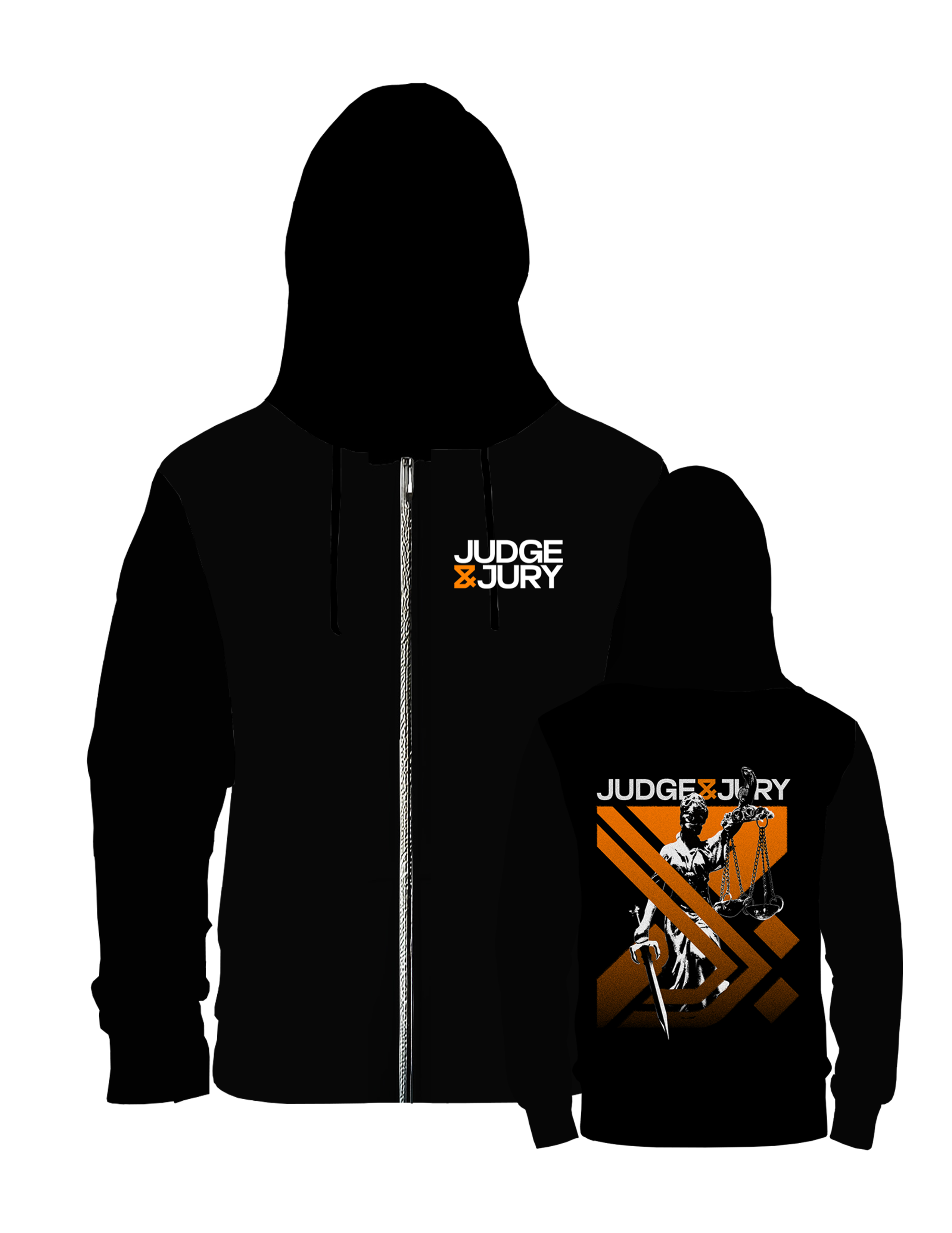 ジャケット・アウター jury Judge & Jury - Justice - Premium Zip Hoodie – Judge & Jury Records