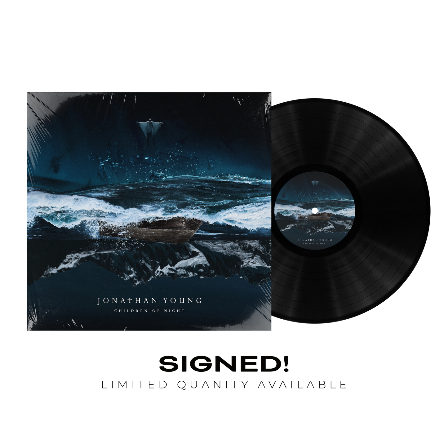 JONATHAN YOUNG - Children of Night - Signed Album Vinyl