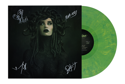 Stitched Up Heart MEDUSA signed album jacket with green vinyl