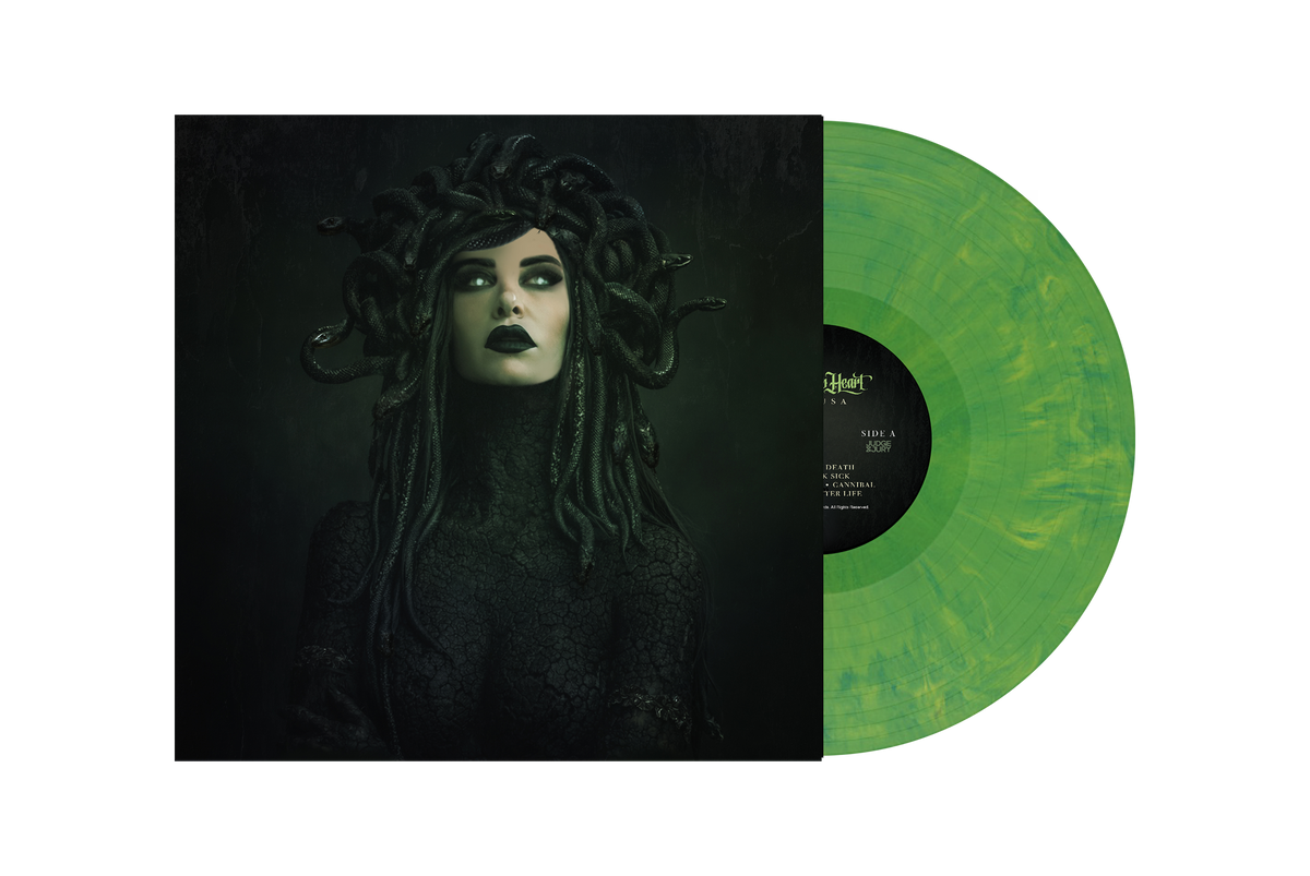 Stitched Up Heart MEDUSA unsigned album jacket with green vinyl