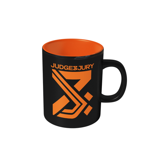 Judge & Jury Logo Mug